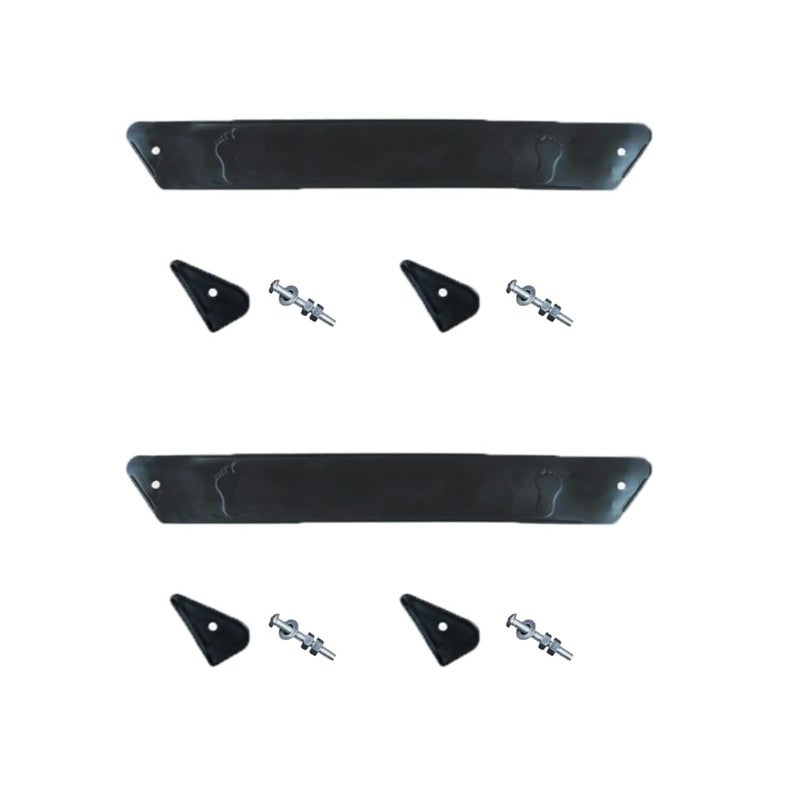 2Set Black 37cm Stroller Footrest Replacement Adjustable Stroller Extension Footboard Strollers and Accessories for Pushchair Seat Liners, Stroller Connectors Accessories